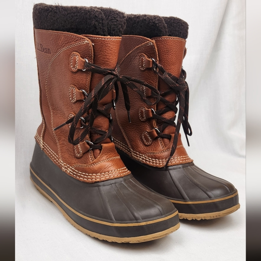L.L.Bean Leather Insulated Waterproof Winter Boots.